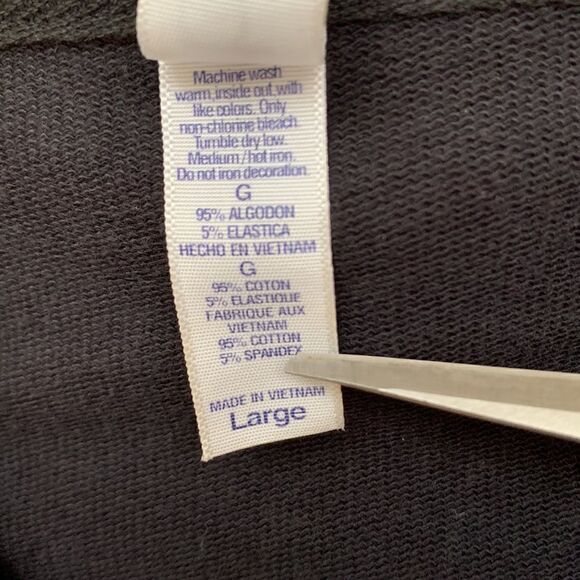 Bella Black Hoodie Sweatshirt Kids Size L - Picture 6 of 9